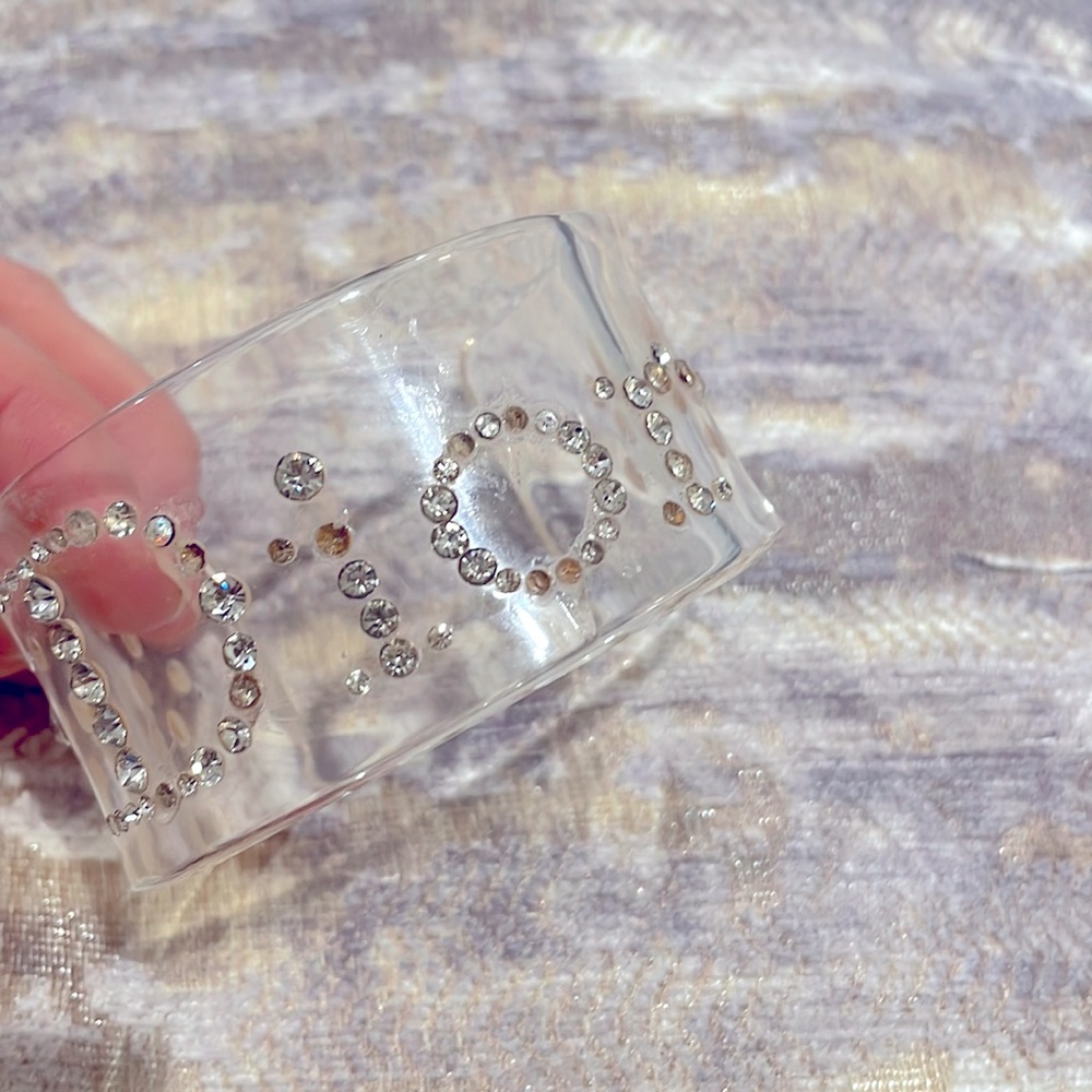 Vintage Dior Lucite Cuff bracelet